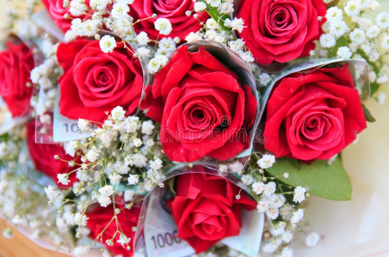 Red rose bouquet stock image. Image of bouquet, romance - 84519801