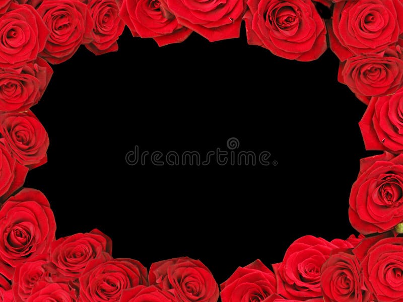 Red roses frame stock image. Image of love, colorful, design 5261013