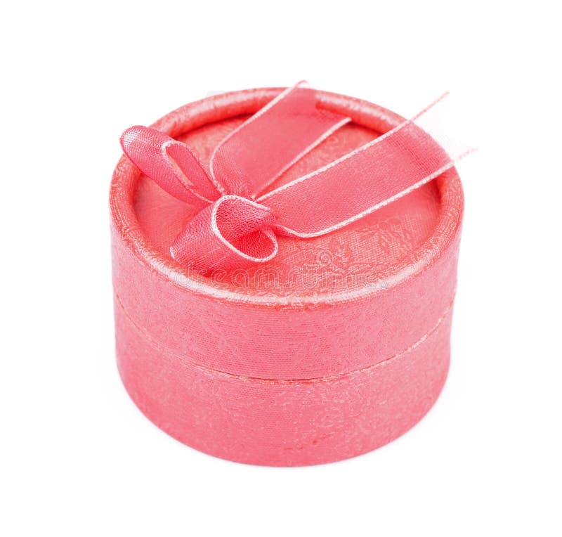 Red round box for a ring stock photo. Image of married 31205768