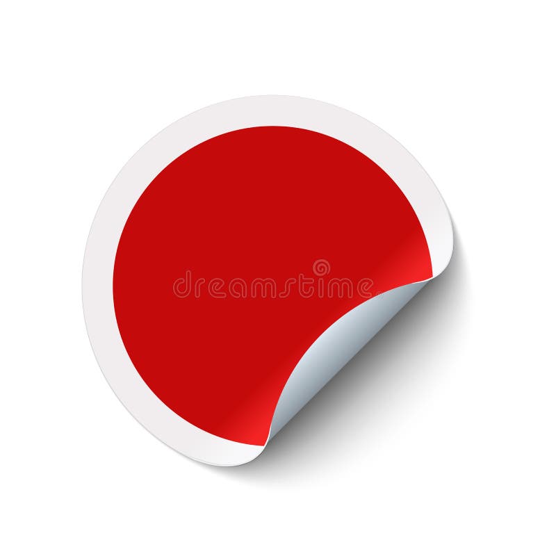 Red round sticker stock vector. Illustration of copy - 143956025