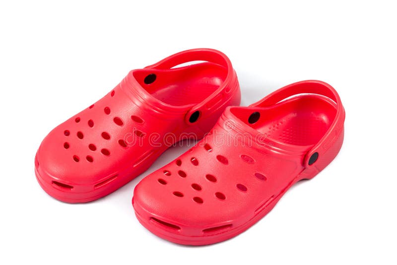 Red rubber shoes stock photo. Image of swimwear, landforms 33391758