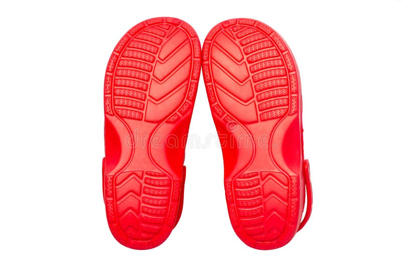Red rubber shoes stock photo. Image of swimwear, landforms 33391758