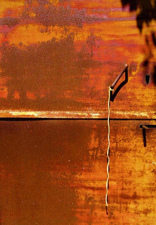 Red rusted iron door stock image. Image of dirty, dark 127131473