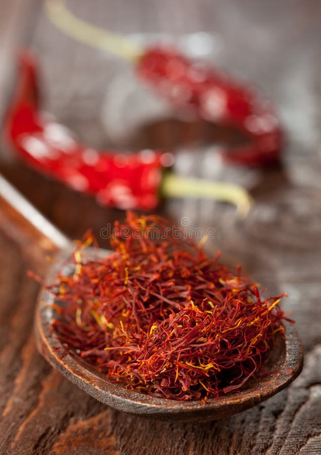 Red saffron stock image. Image of food, aromatic, season 17123969
