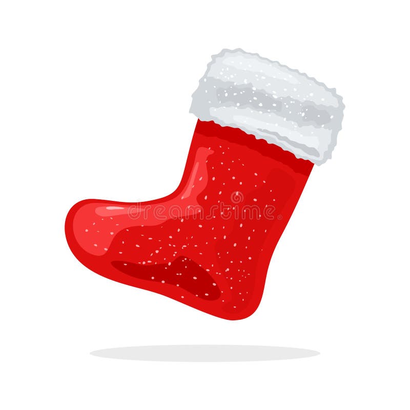 Red white christmas decoration boots or color Vector Image