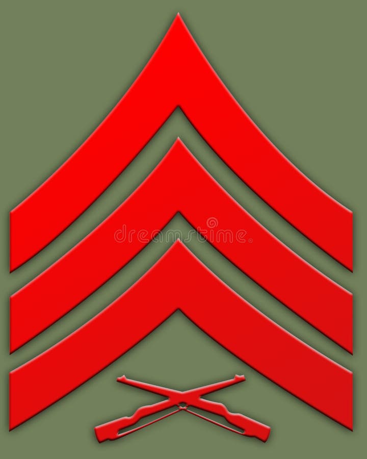 Green Sargent Insignia Stock Illustrations 2 Green Sargent Insignia