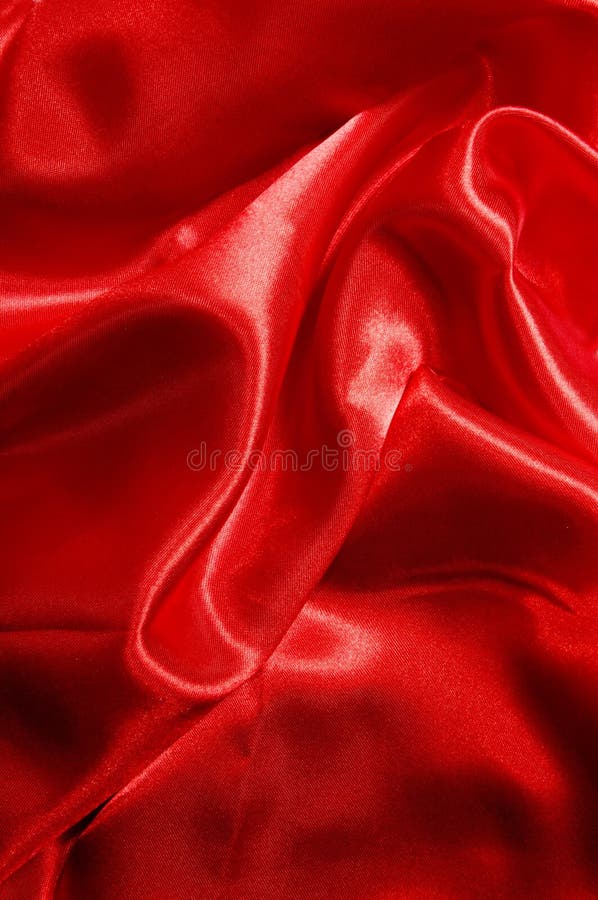Red satin fabric