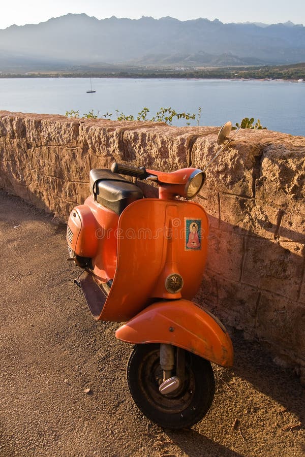 Red Scooter stock image. Image of motorcycle, scooter 6517205