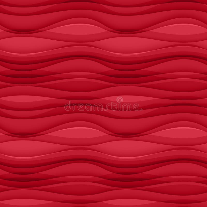 Red seamless Wavy background texture.