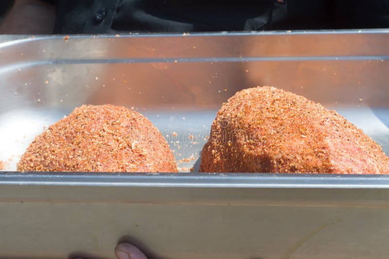 Red Seasoning, American Barbecue Seasoning Blend with Copy Space Stock