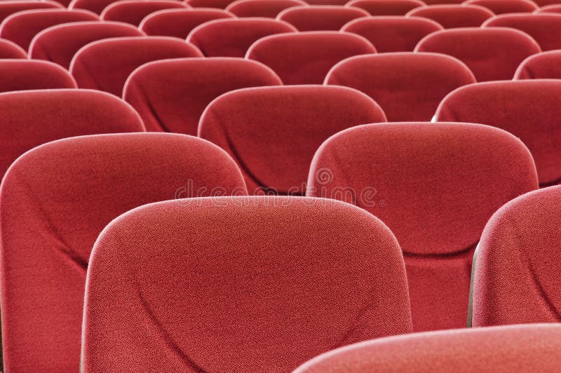 Red seat royalty free stock photo