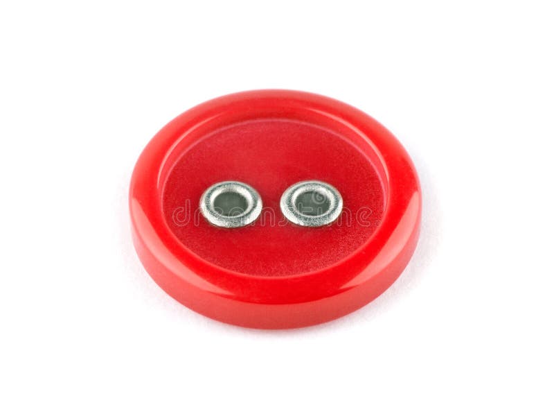 Large Red Plastic Button stock photo. Image of button 11535152