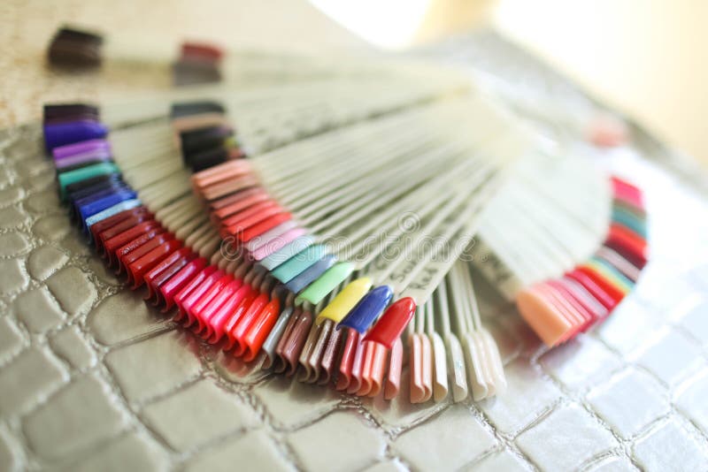 Red shades of shellac, for a covering of nails after manicure