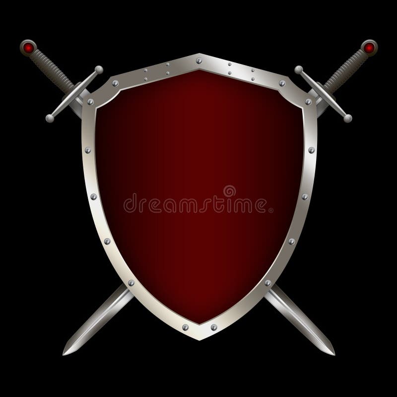 Shield With 2 Crossed Swords