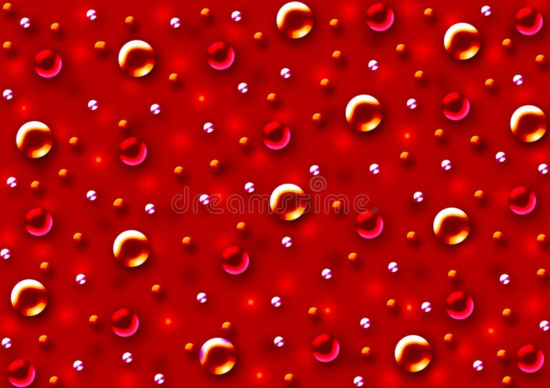 Red Shiny Balls Background Wallpaper Stock Image - Image of yellow