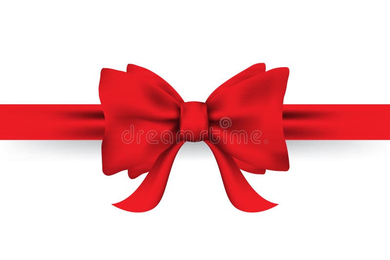 White ribbon bow wrapping Royalty Free Vector Image