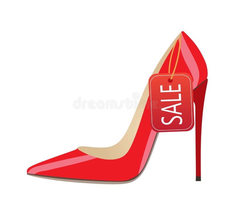 Shoe sale stock vector. Illustration of discount, style - 15895263