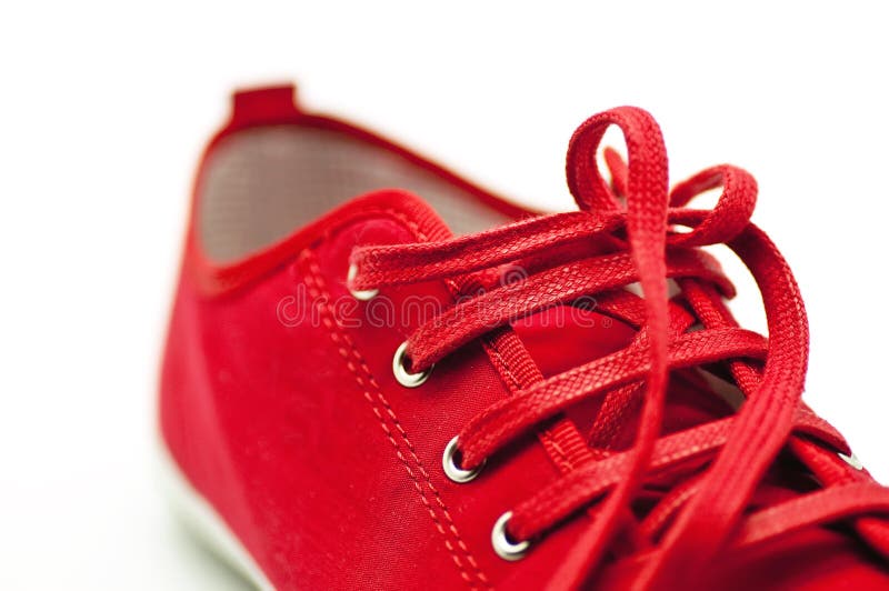 Red Shoes stock photo. Image of model, isolated, grunge 24992426