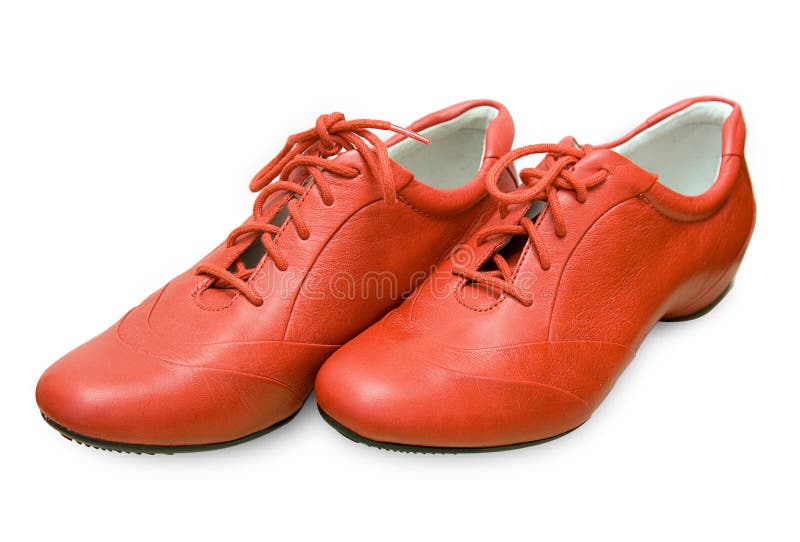 Red shoes isolated