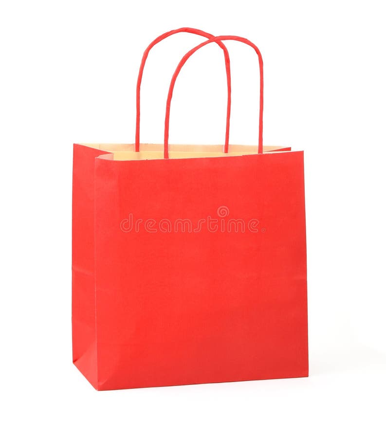 Red shopping bag 2 stock image. Image of high, friendly 5063467