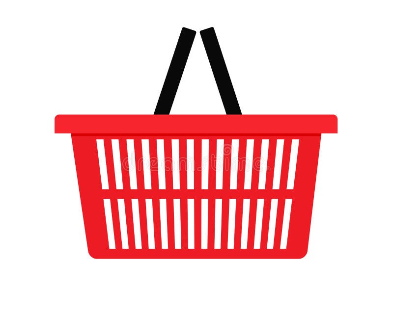 Shopping Basket Market Isolated Icon Flat Design Royalty Free SVG,  Cliparts, Vectors, and Stock Illustration. Image 61125486.