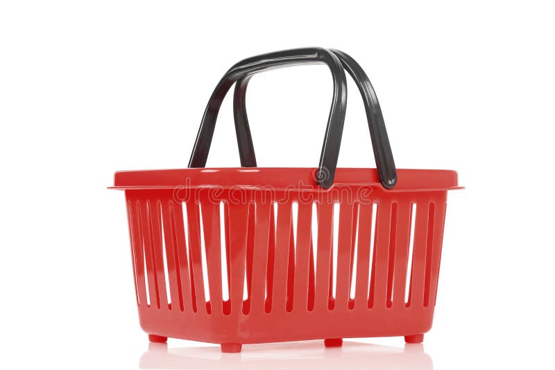 Red shopping basket stock image. Image of sale, marketing 247699587