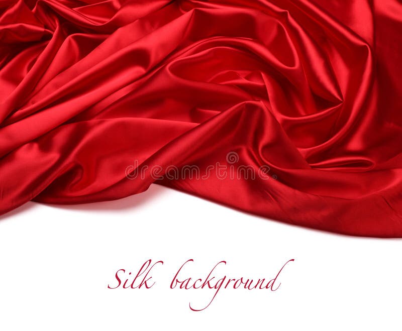 Red silk fabric background stock photo. Image of crumpled - 26348294