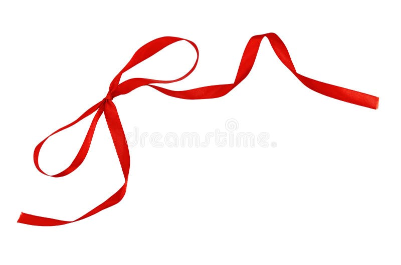 Red silk ribbon bow stock image. Image of detail, delicate 79541957