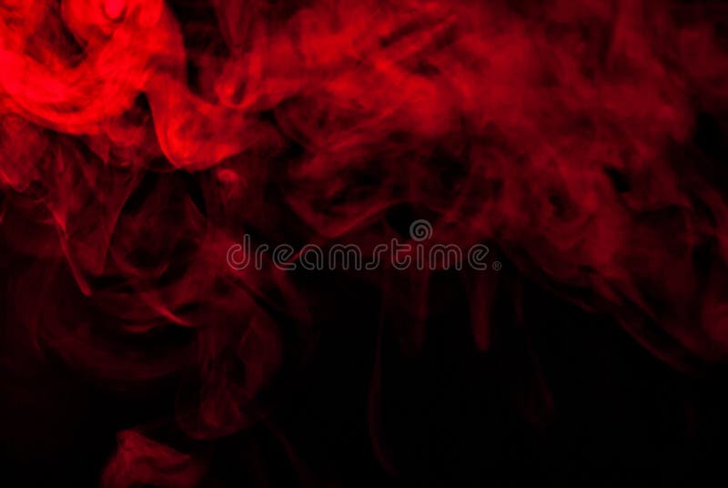 black background with red smoke