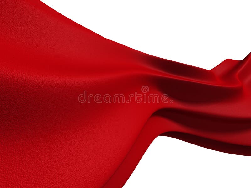 Red Soft Fabric Cloth Isolated On White Background vector illustration Red Soft Fabric Cloth Isolated On White Background vector illustration