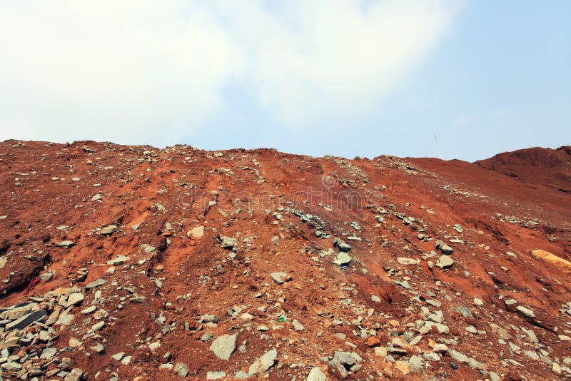 Red Soil Hill stock image. Image of closeup, natural 58146385