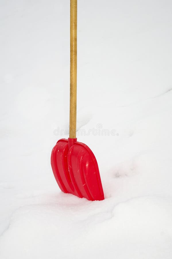 Red spade. stock image