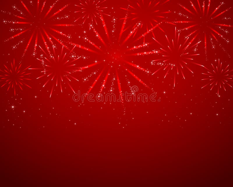 Red sparkle fireworks