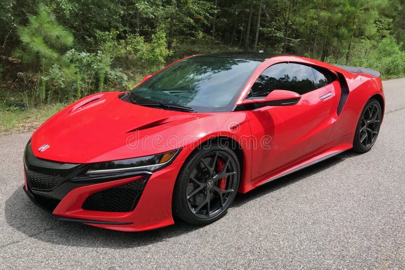 Red Car 2018 Acura NSX Editorial Stock Photo - Image of speed: 219864643