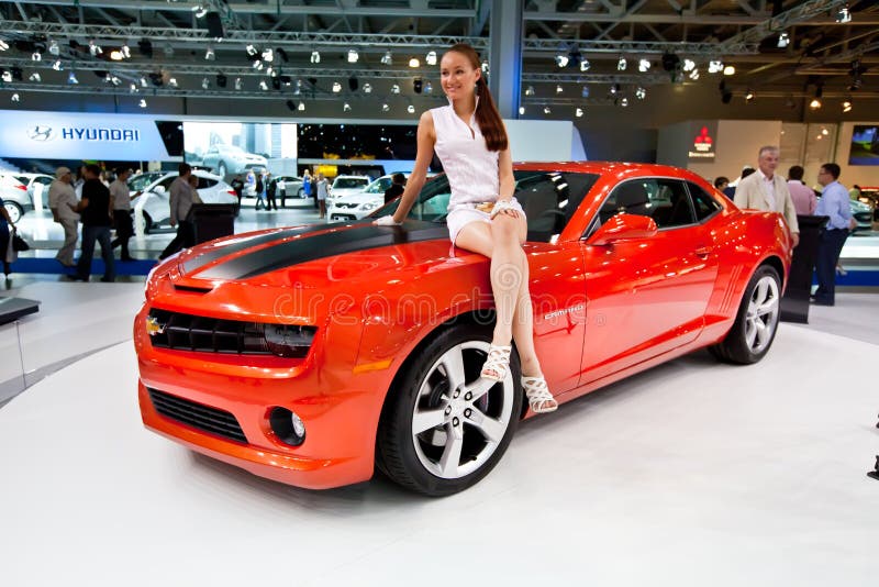 Red Sport Car Chevrolet Camaro Editorial Stock Photo - Image of disc,  sport: 20189683