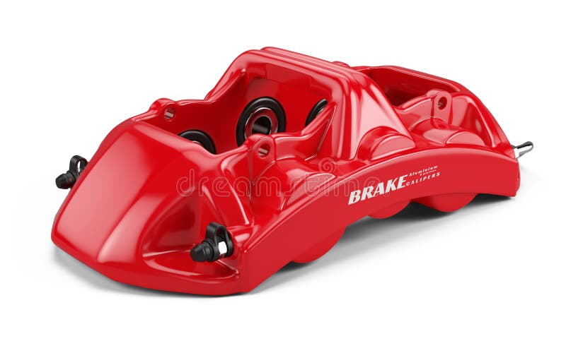 Red Sport Racing Calliper isolated on white background royalty free illustration