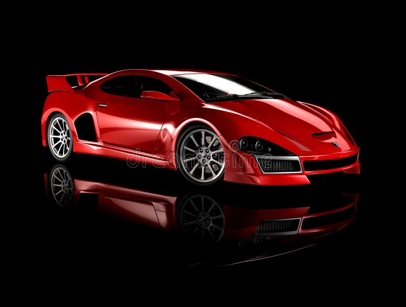 Red sports car 2