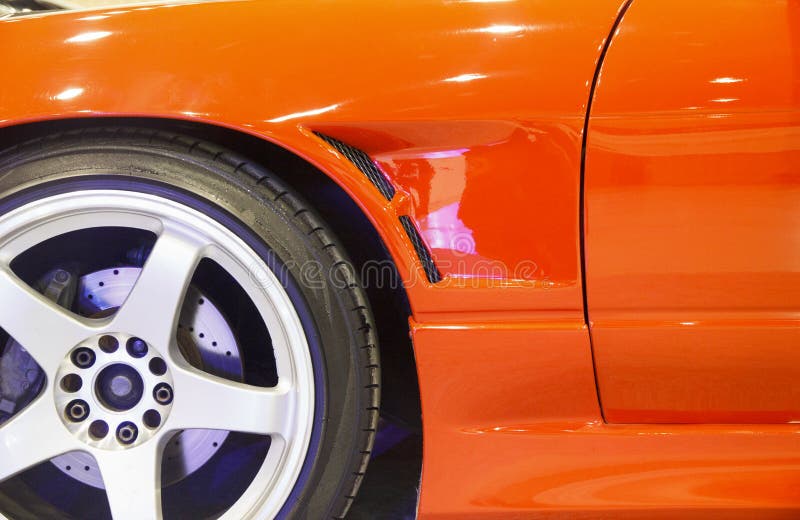 Front Wheel Drive Drag Racing Car at Start Line Stock Image Image of