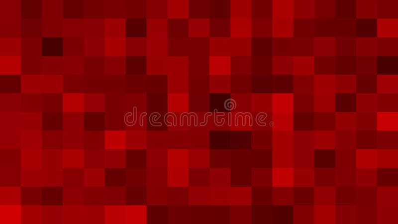 Red square background. Abstract motion mosaic backdrop vector illustration