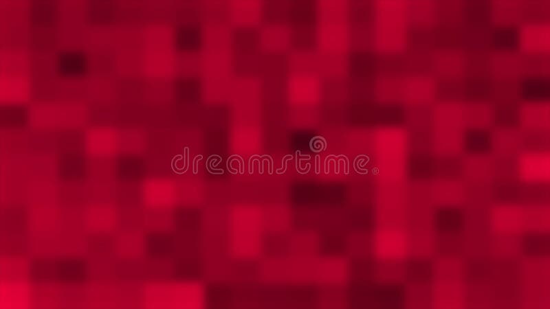 Red square blur background. Abstract motion mosaic backdrop stock illustration