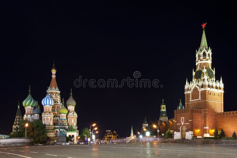 Red Square at night. Moscow, Russia.