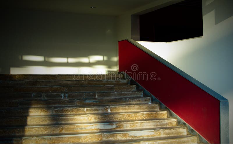 Red stairway stock photo Red stairway stock photo
