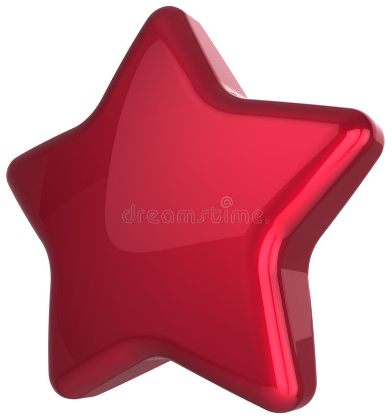 Red star blank award decoration