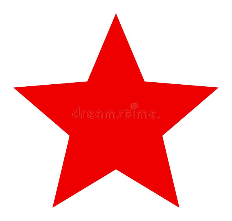 Red Star - Raster Icon Illustration stock illustration