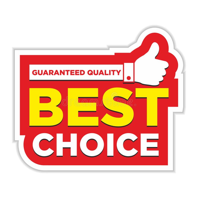 Best choice sticker stock vector. Illustration of badge - 163758518