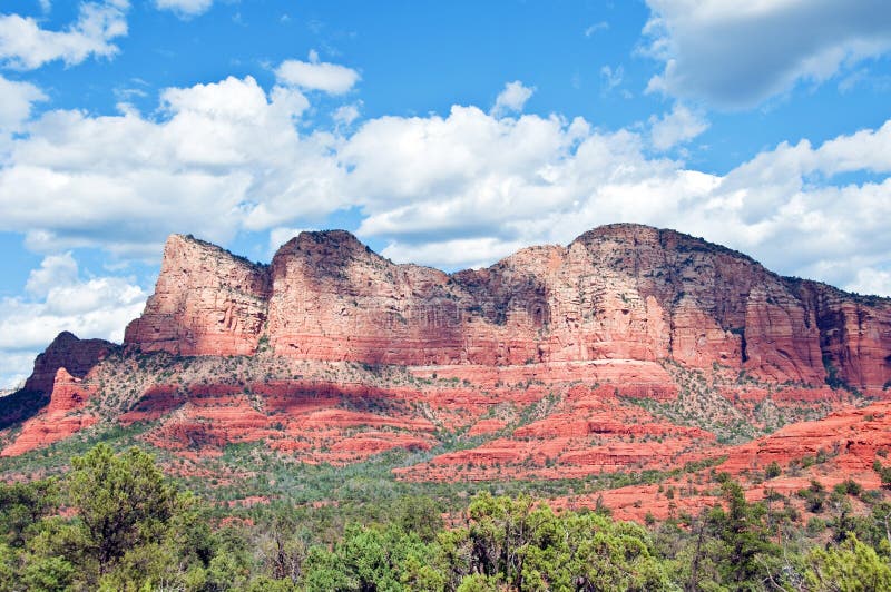 Red Stone Landscape of Sedona, in Arizona Stock Photo Image of