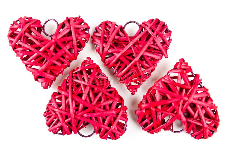 Red straw heart stock image. Image of shape, thread, love 29022129