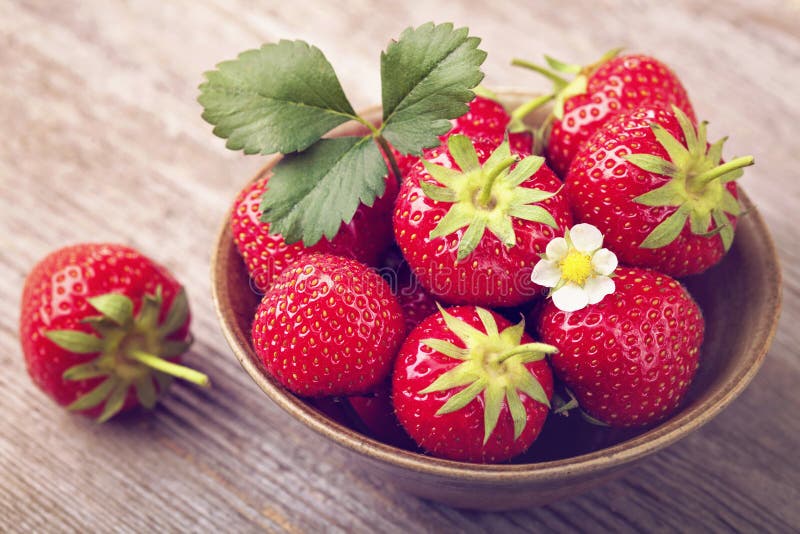 Red strawberries