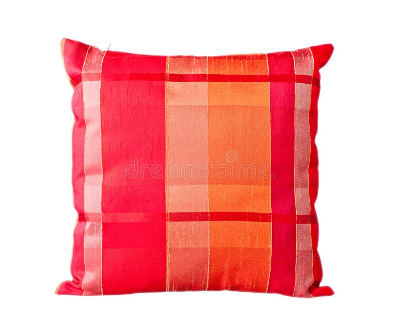 Red stripe pillow