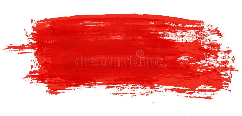 Red stroke of paint brush stock vector. Illustration creative - 116475476